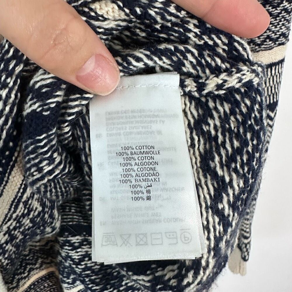 Gant Rugger The Jacquard Sweater Cream/Marine - Picture 7 of 9